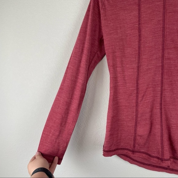 Prana Red Carissa Long Sleeve Top - Picture 2 of 9